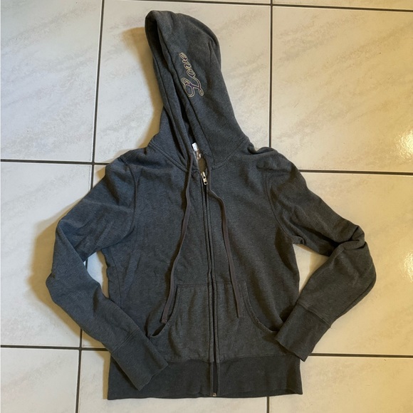 Victoria’s Secret Track Jacket. Full Zip Hoodie. Vintage. Size: Large - Picture 7 of 7